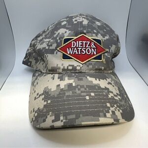 Military Digital Camo Hat Dietz & WatsonAdjustable USA Flag